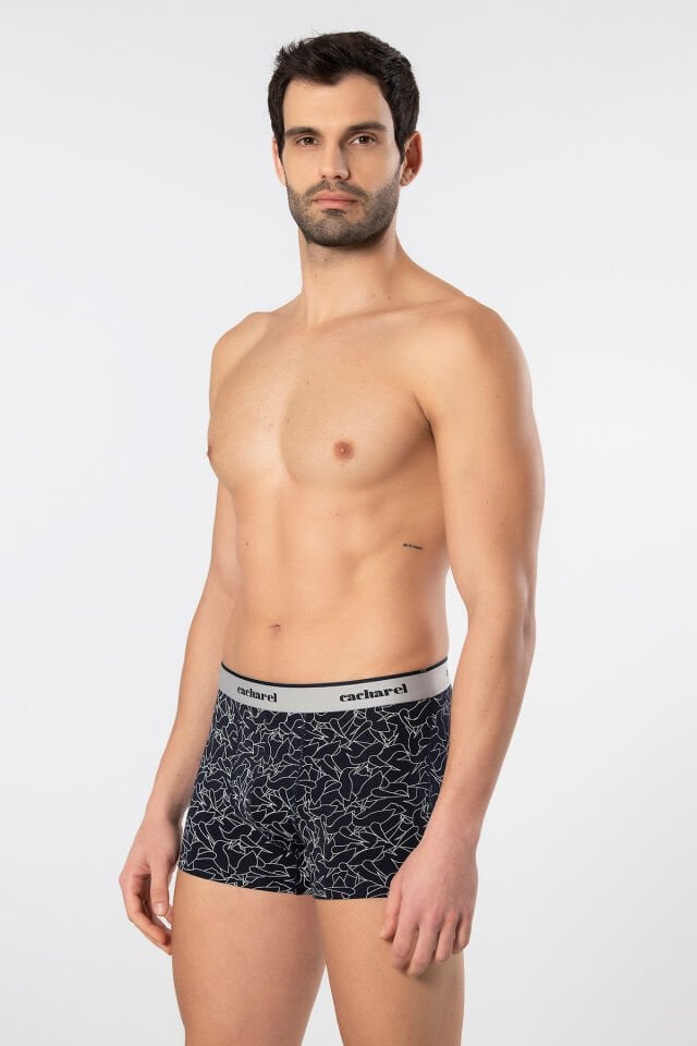 Cacharel Erkek Desenli Likralı Boxer 3'lü Paket
