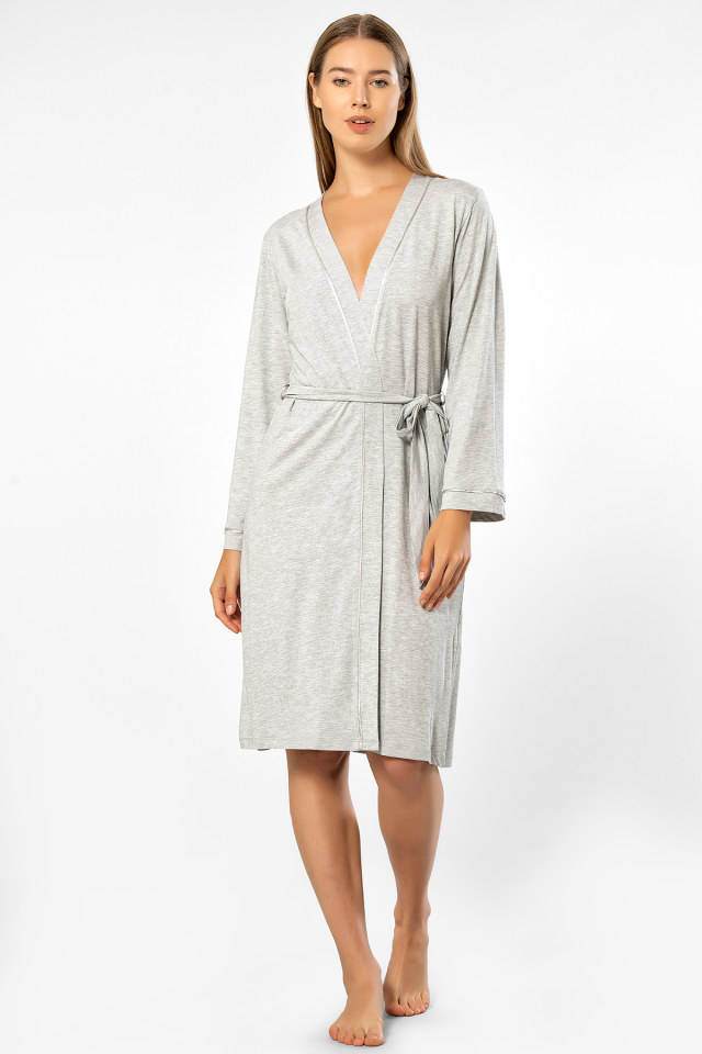 Türen Kadin Düz Bantli Sabahlik