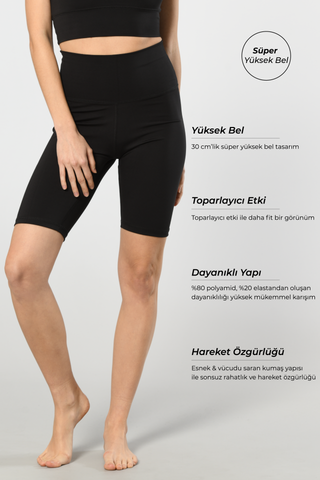 Kadin Süper Yüksek Bel Bisikletçi Tayt