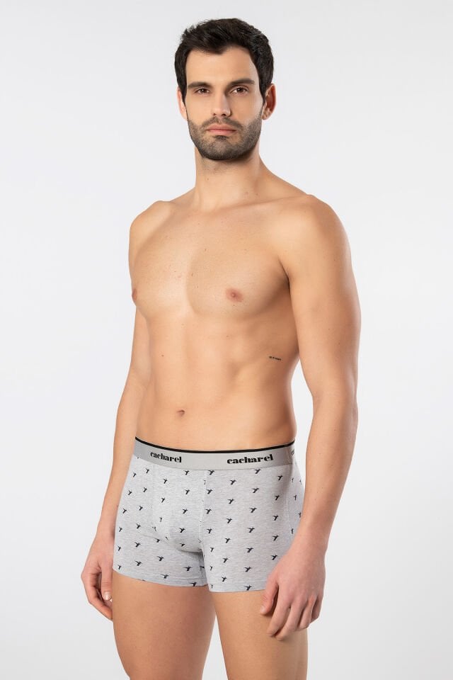 Cacharel Erkek Desenli Likralı Boxer 3'lü Paket