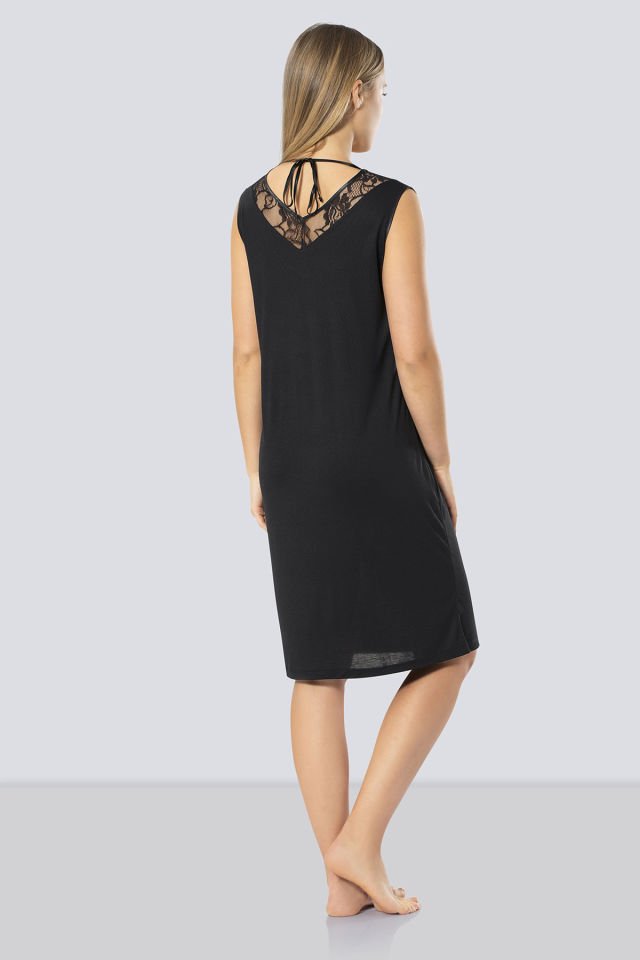 Türen Kadın Dantelli V Yaka Gecelik