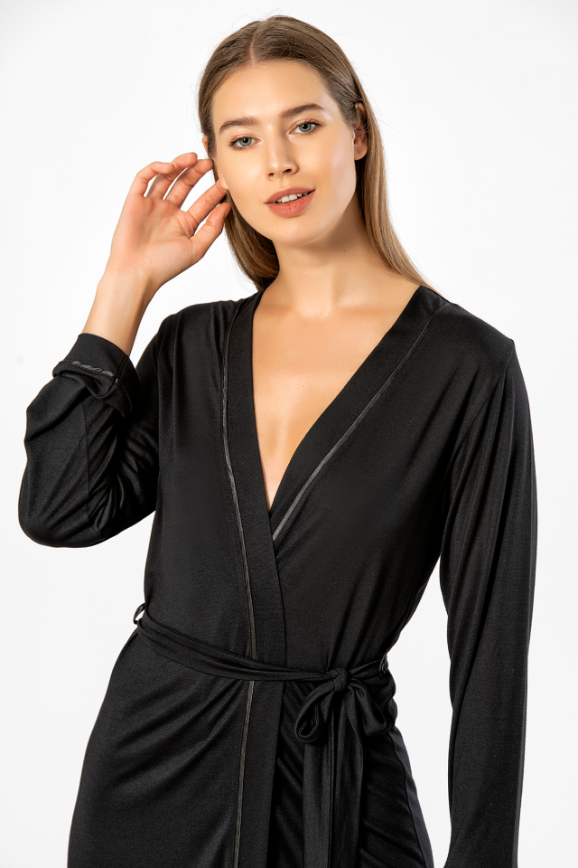 Türen Kadin Düz Bantli Sabahlik