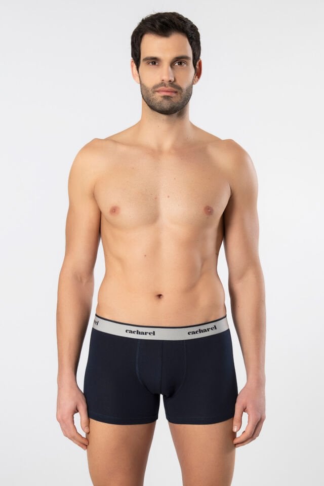 Cacharel Erkek Desenli Likrali Boxer 3'lü Paket