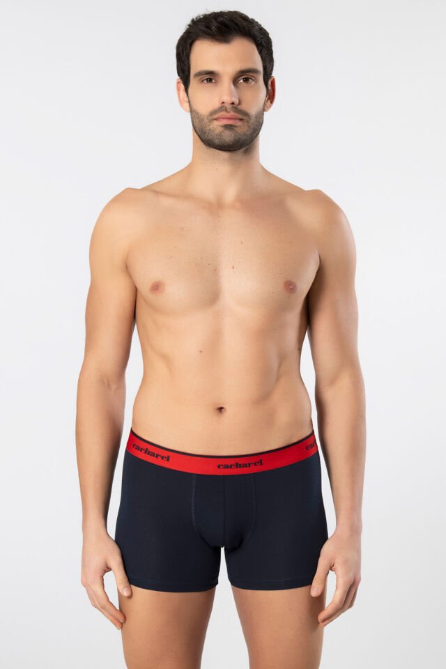 Cacharel Erkek Desenli Likrali Boxer 3'lü Paket