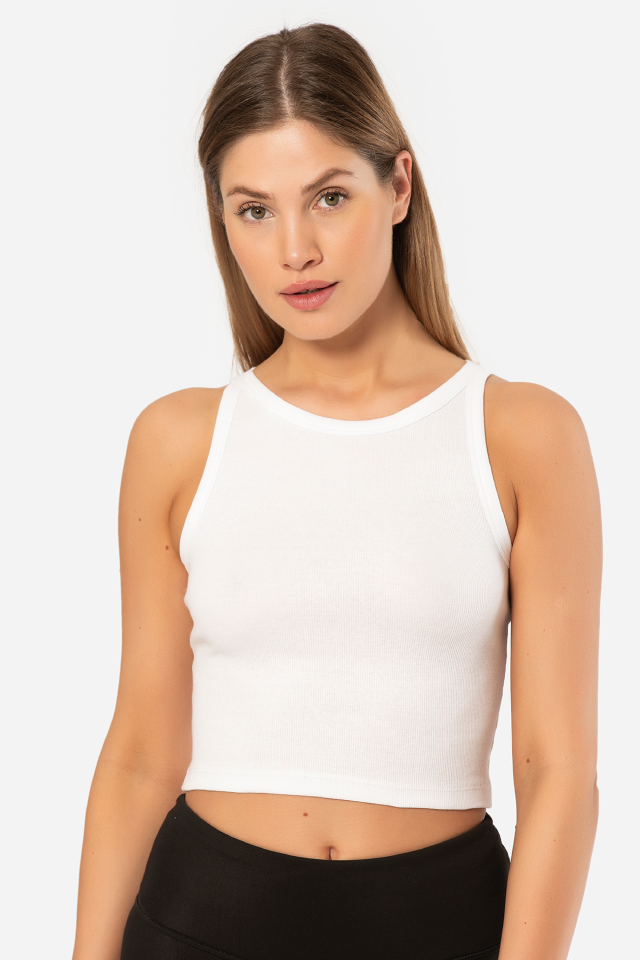 Türen Kadin Fitilli Crop T-shirt