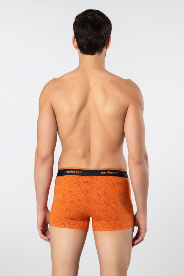 Cacharel Erkek Desenli Likrali Boxer 3'lü Paket