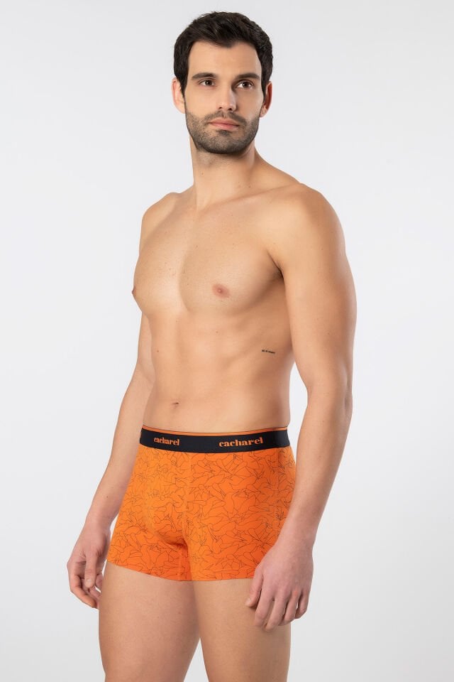 Cacharel Erkek Desenli Likrali Boxer 3'lü Paket