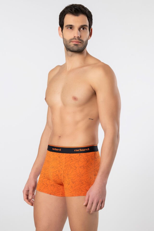 Cacharel Erkek Desenli Likrali Boxer 3'lü Paket