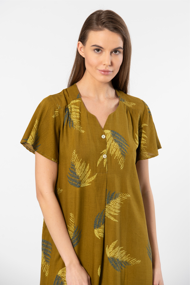 Türen Dokuma Patli Elbise