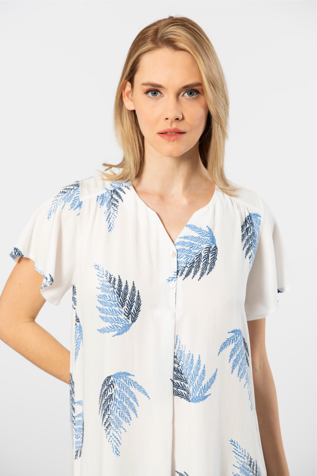 Türen Dokuma Patlı Elbise