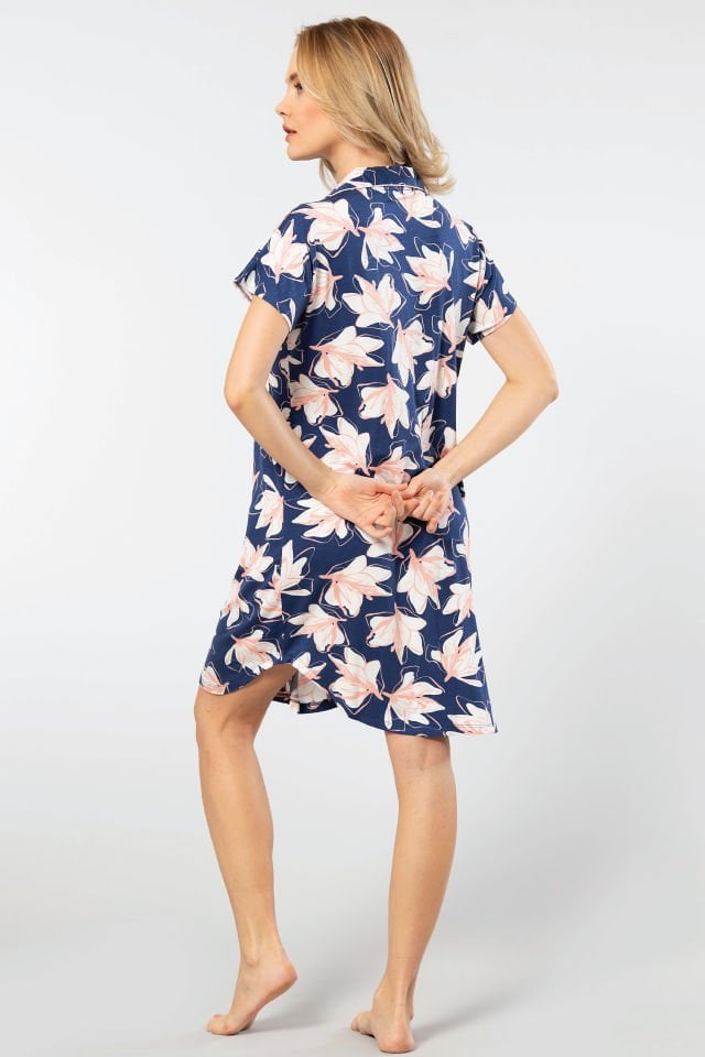 Türen Kadın Erkek Yaka Gecelik