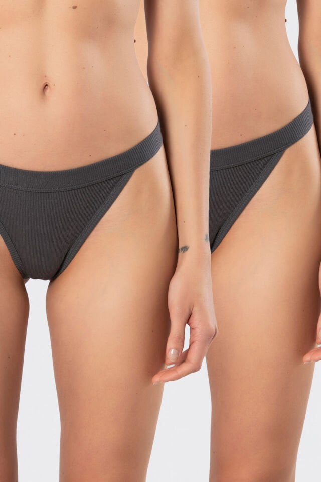 Türen Kadin Likrali Ribana String 2'li Paket