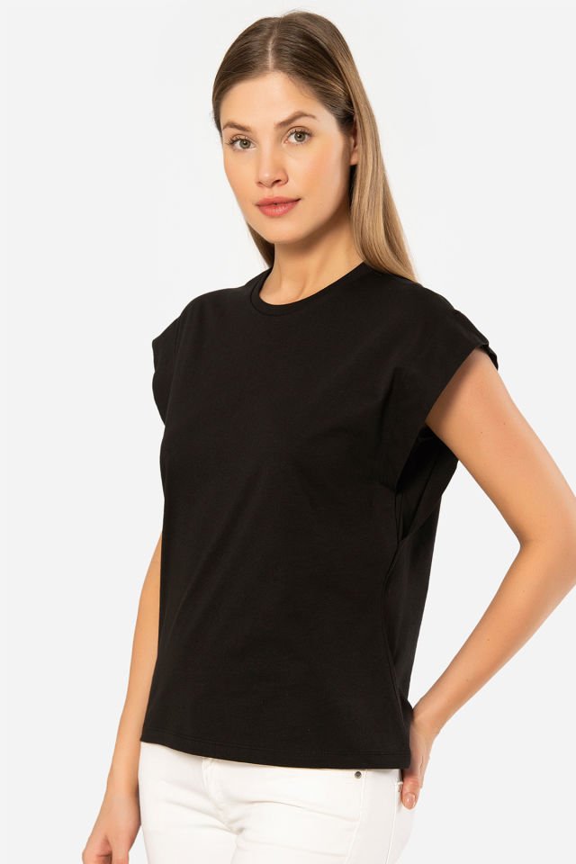 Türen Kadin Vatka Görünümlü T-shirt