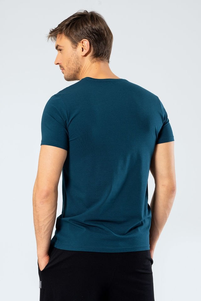 Cacharel Erkek V Yaka Likrali T-shirt