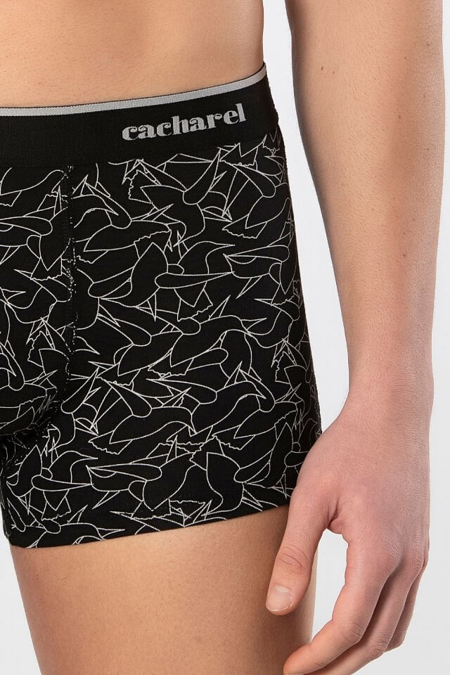 Cacharel Erkek Desenli Likralı Boxer 3'lü Paket