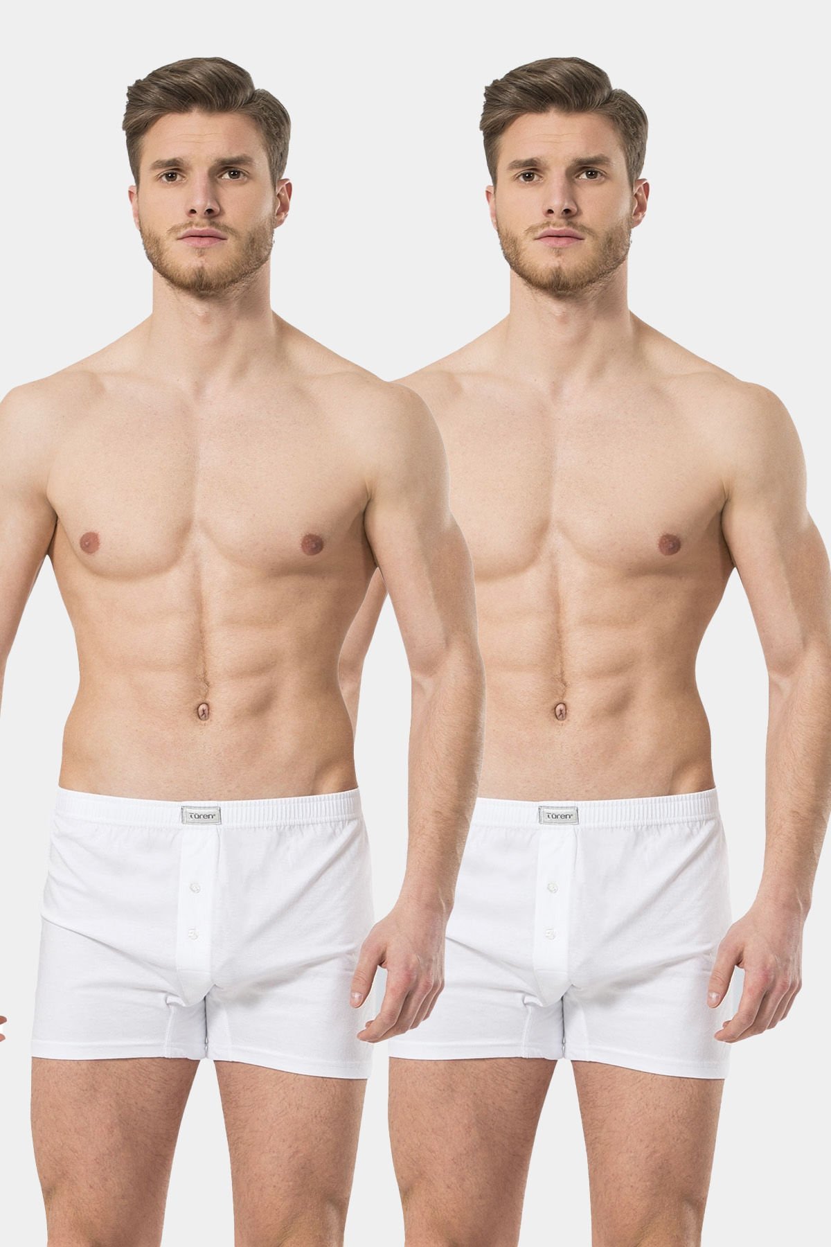 Türen Erkek Düğmeli Boxer 2'li Paket