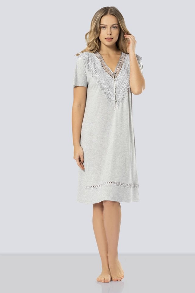 Türen Kadın V Yaka Gecelik