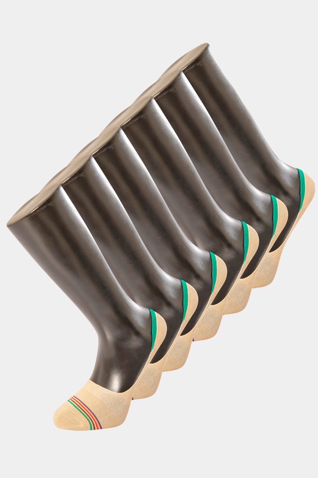 Türen Erkek Çizgili Babet Çorap 6'li Paket