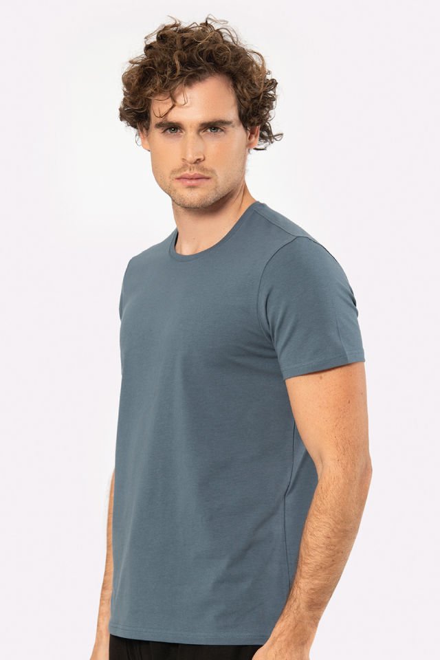 Cacharel Erkek Bisiklet Yaka Likrali T-shirt