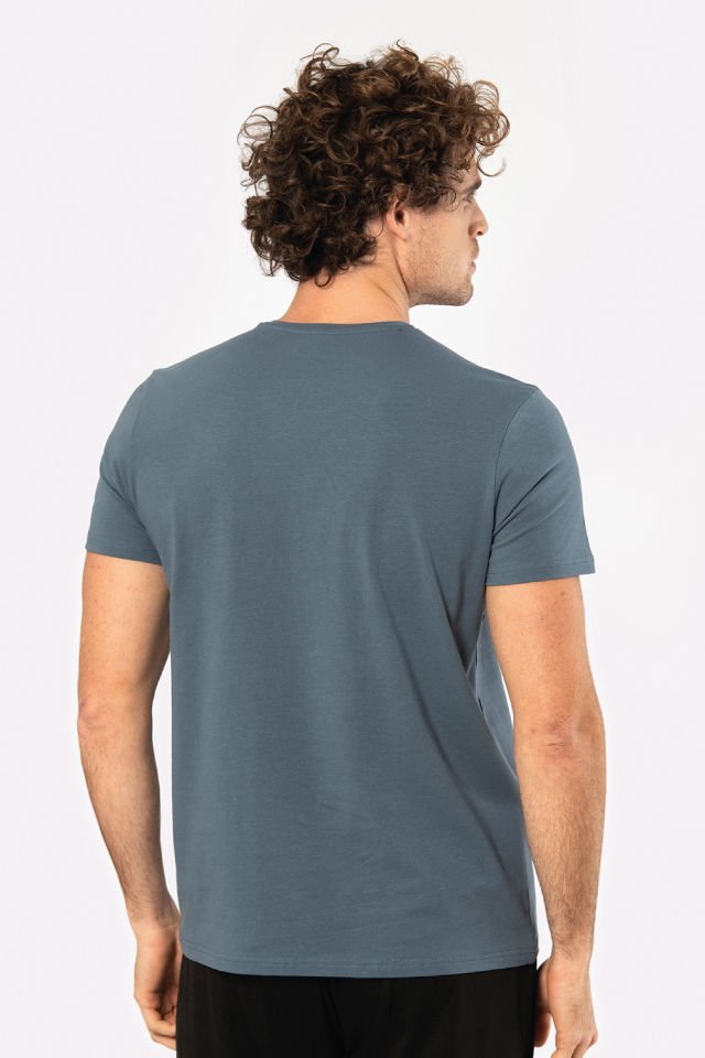 Cacharel Erkek Bisiklet Yaka Likrali T-shirt