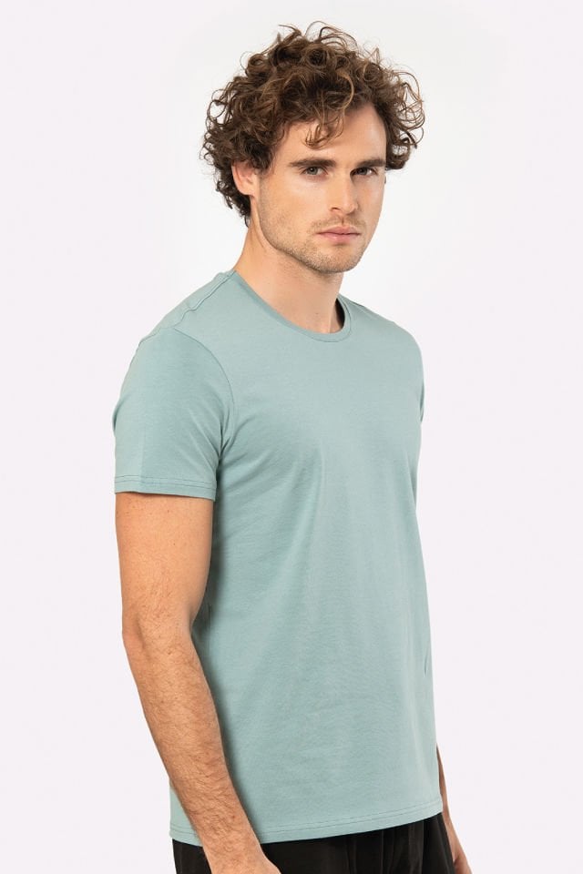 Cacharel Erkek Bisiklet Yaka Likrali T-shirt