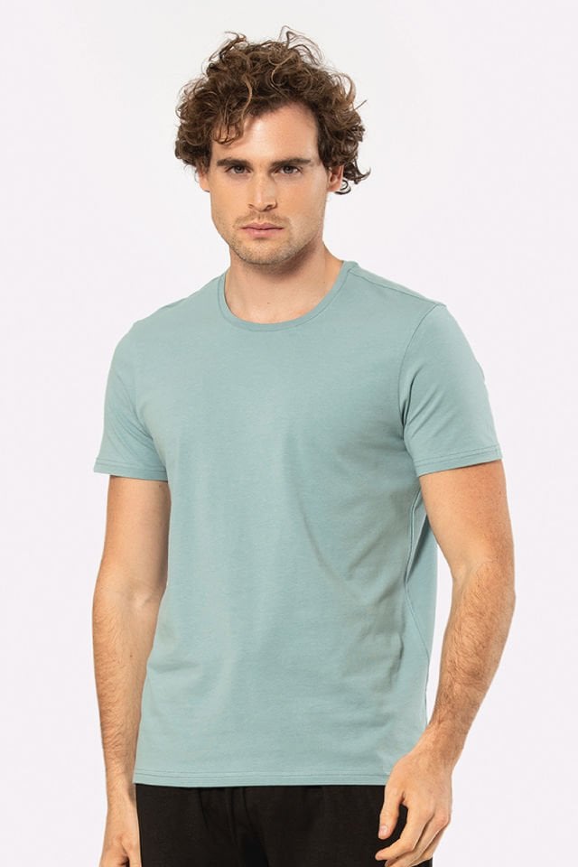 Cacharel Erkek Bisiklet Yaka Likrali T-shirt