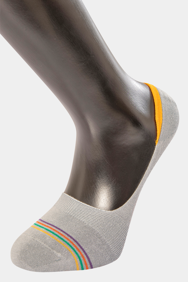 Türen Erkek Çizgili Babet Çorap 6'li Paket