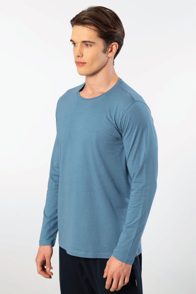 Cacharel Erkek Modal Pamuk Bisiklet Yaka T-shirt