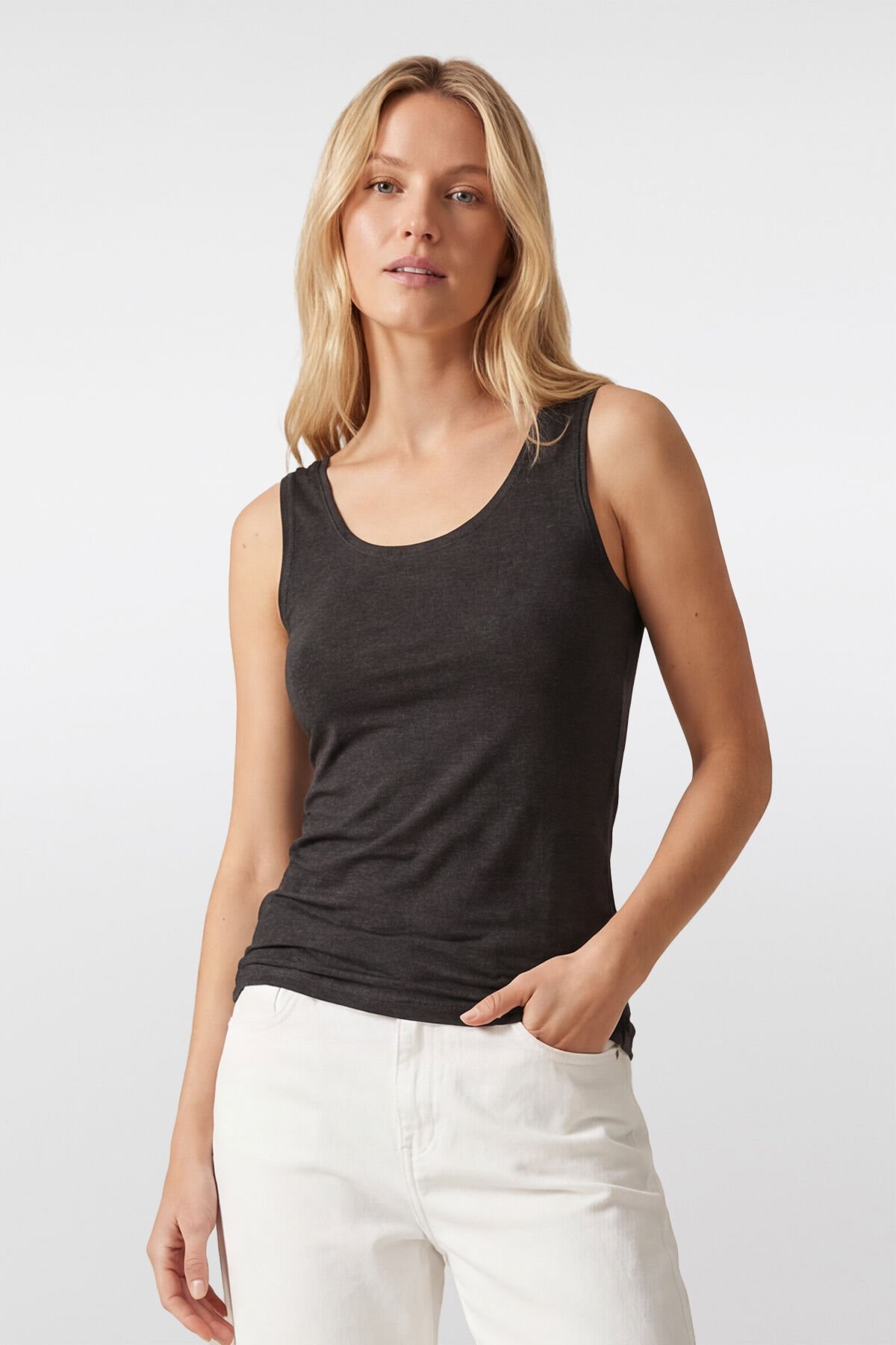 Türen Kadin Modal Yün Karisimli Atlet