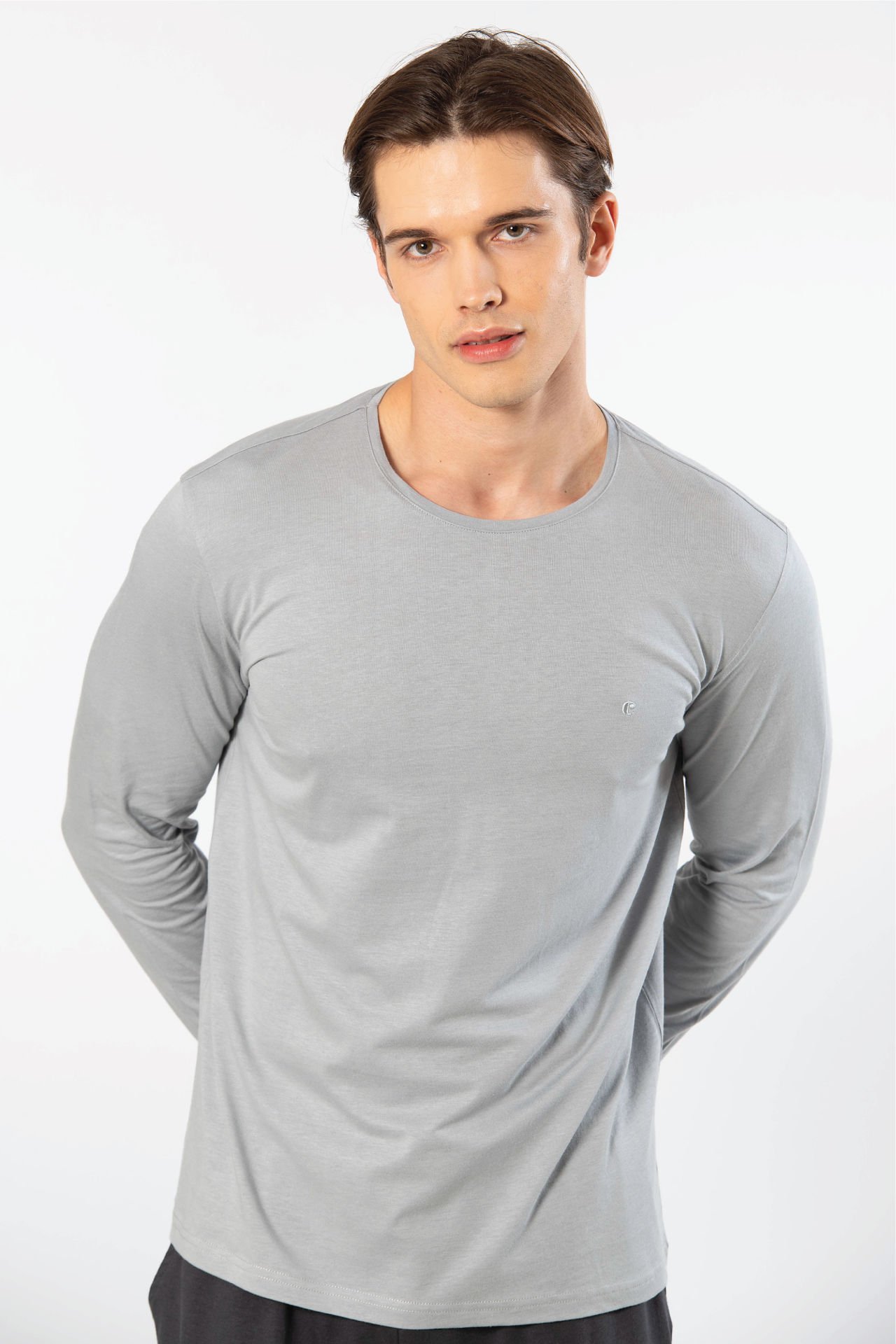 Cacharel Erkek Modal Pamuk Bisiklet Yaka T-shirt