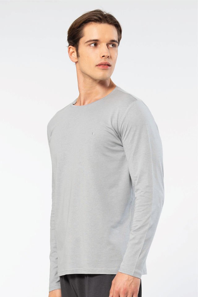 Cacharel Erkek Modal Pamuk Bisiklet Yaka T-shirt