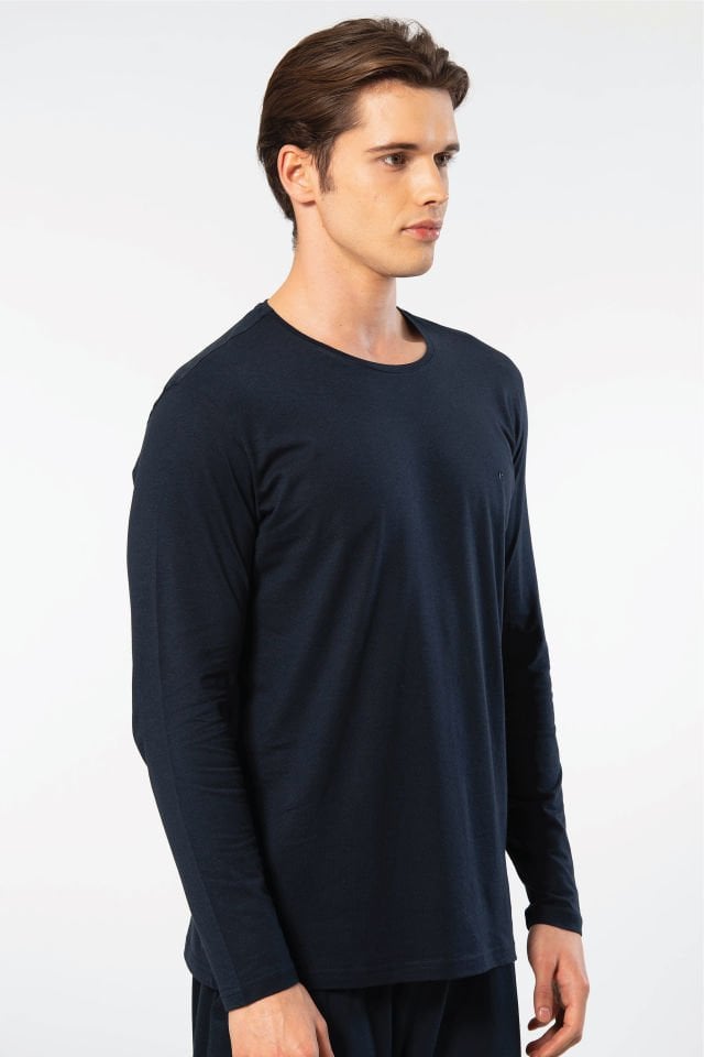 Cacharel Erkek Modal Pamuk Bisiklet Yaka T-shirt