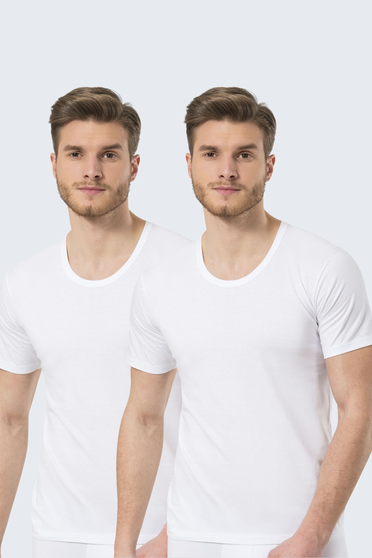 Türen Erkek Penye Bisiklet Yaka Fanila 2'li Paket