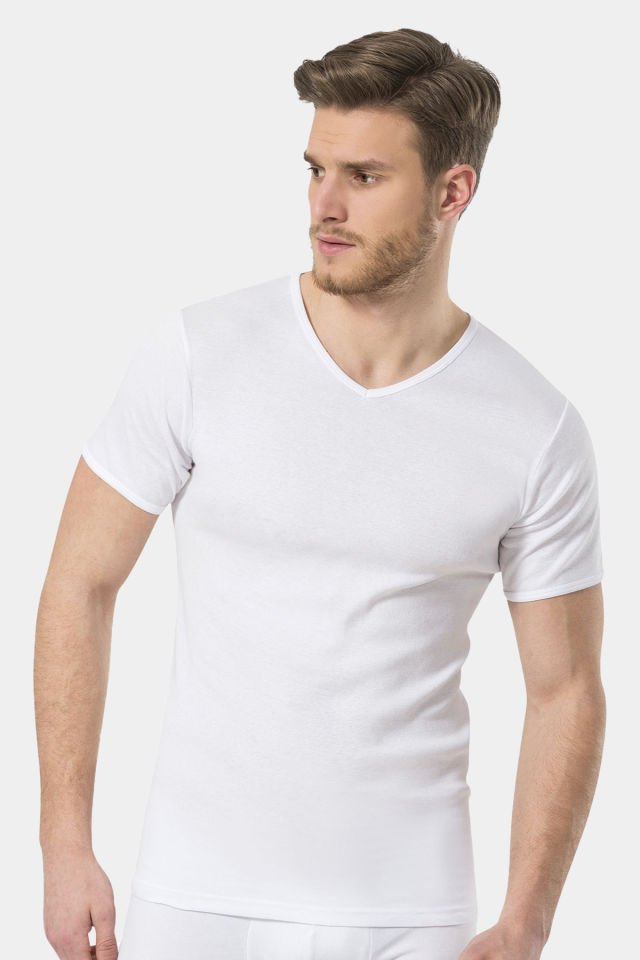 Türen Erkek Ribana V yaka Fanila 2'li Paket