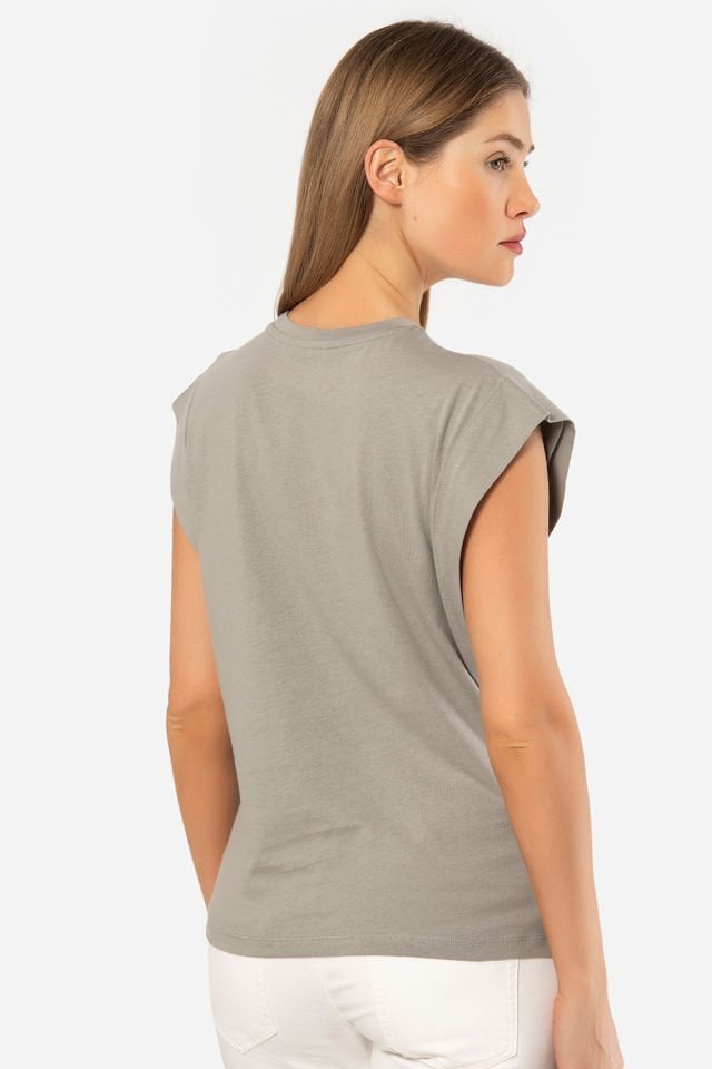 Türen Kadin Vatka Görünümlü T-shirt