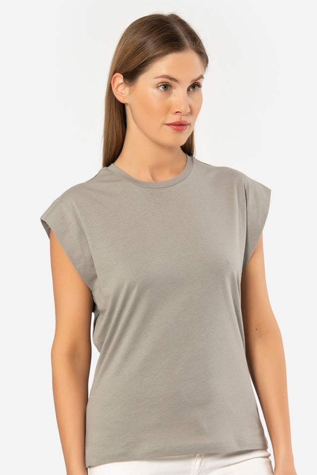 Türen Kadin Vatka Görünümlü T-shirt