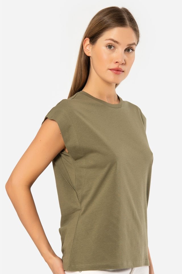 Türen Kadin Vatka Görünümlü T-shirt