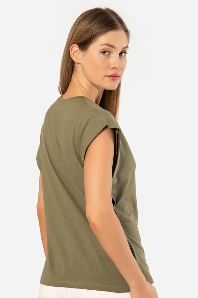 Türen Kadin Vatka Görünümlü T-shirt