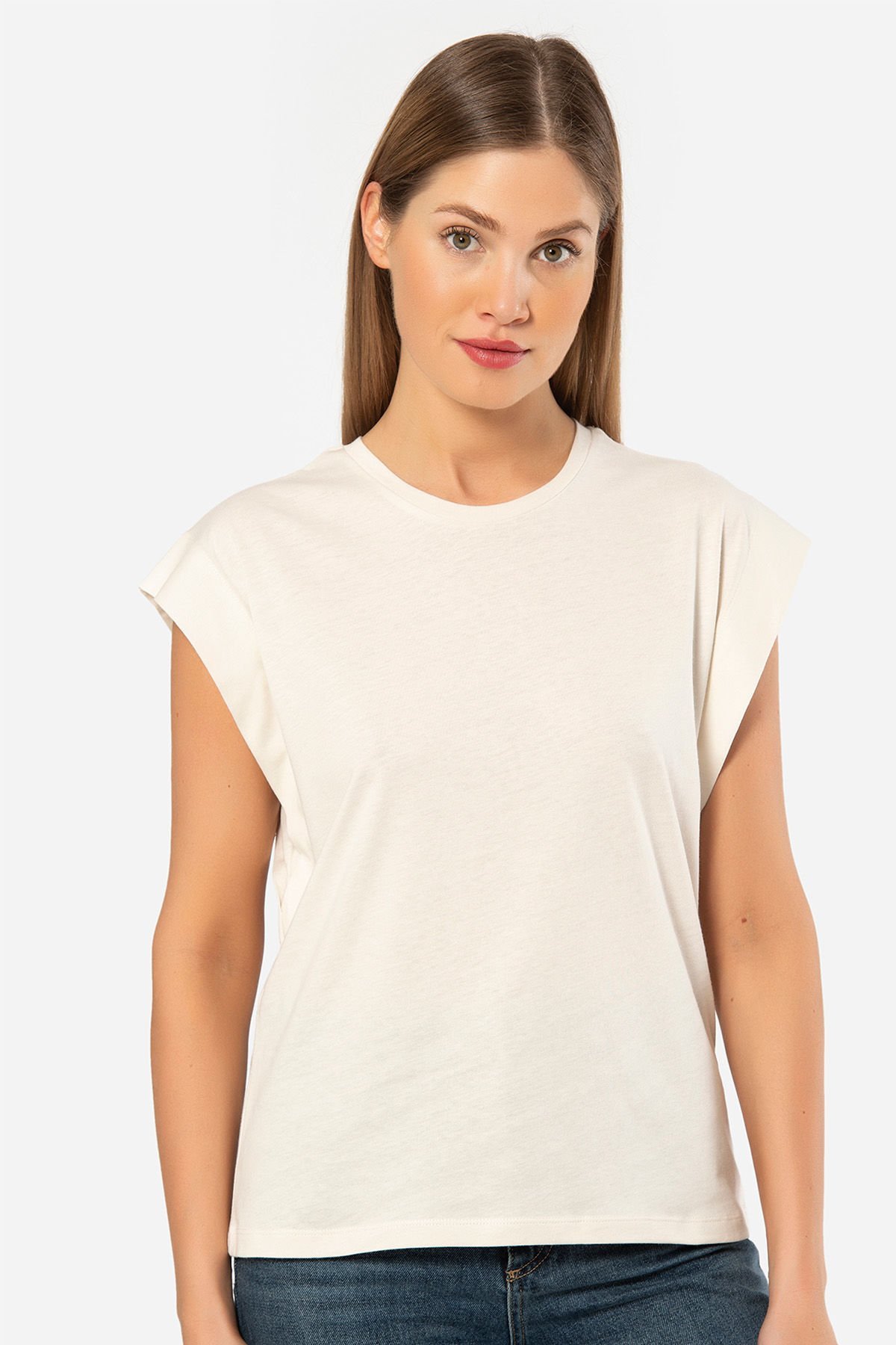 Türen Kadin Vatka Görünümlü T-shirt