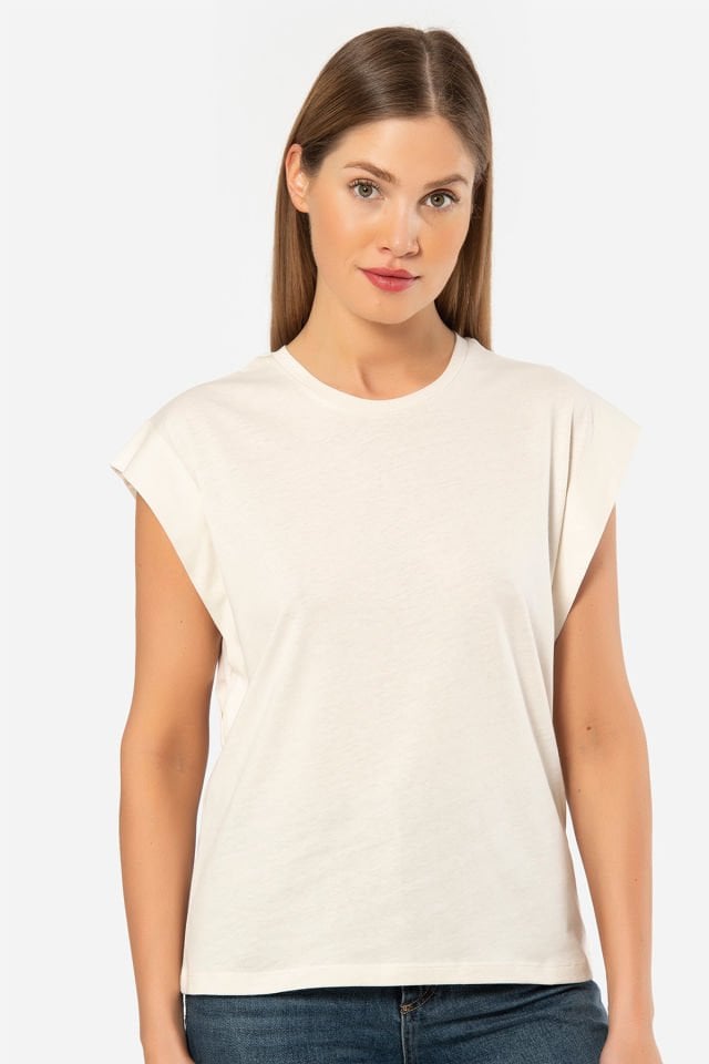 Türen Kadin Vatka Görünümlü T-shirt