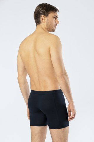 Cacharel Erkek Likralı Uzun Boxer (Bel Bantlı) Lacivert - L