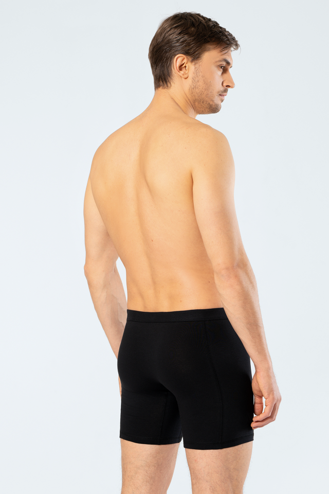 Cacharel Erkek Likralı Uzun Boxer (Bel Bantlı)