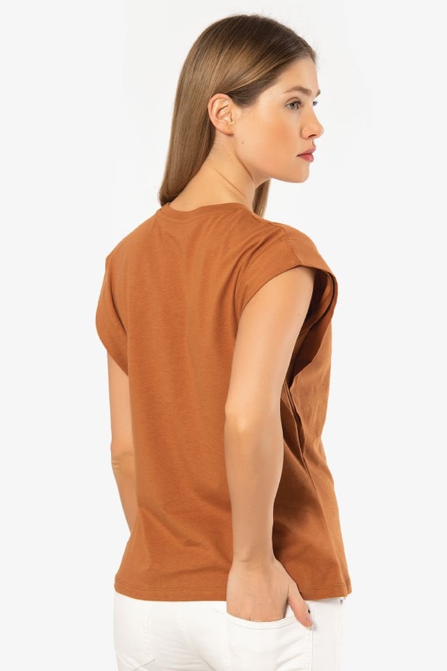 Türen Kadin Vatka Görünümlü T-shirt