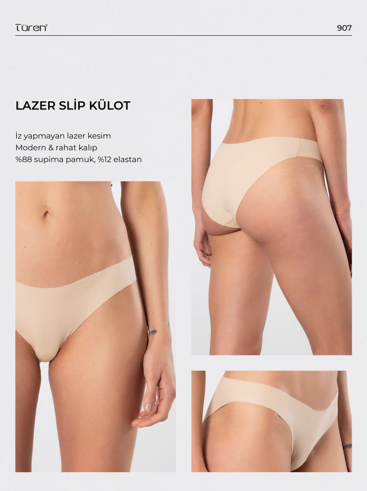 Türen Kadin Lazer Kesim Pamuklu Bikini Külot