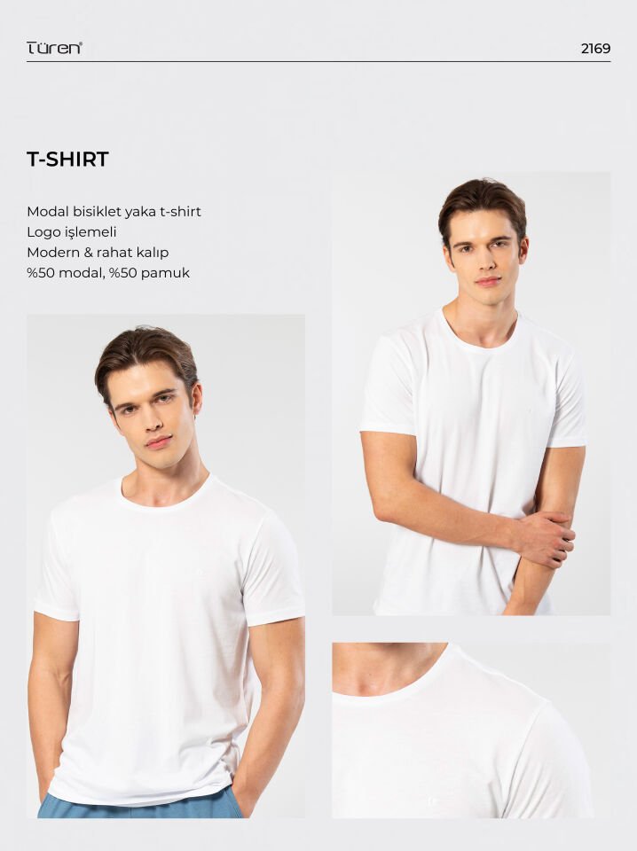 Cacharel Erkek Bisiklet Yaka T-Shirt