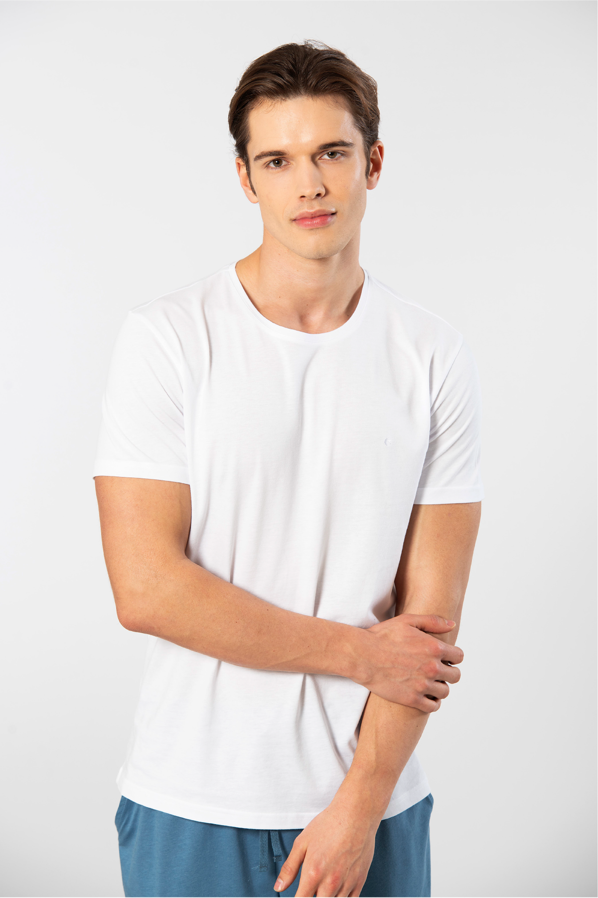 Cacharel Erkek Bisiklet Yaka T-Shirt