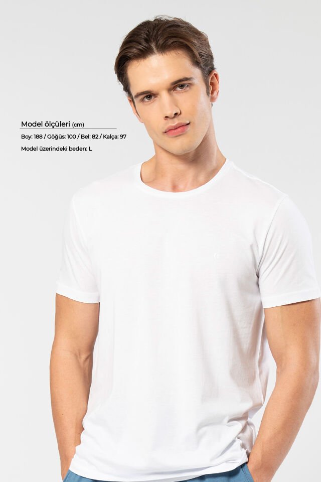 Cacharel Erkek Bisiklet Yaka T-Shirt