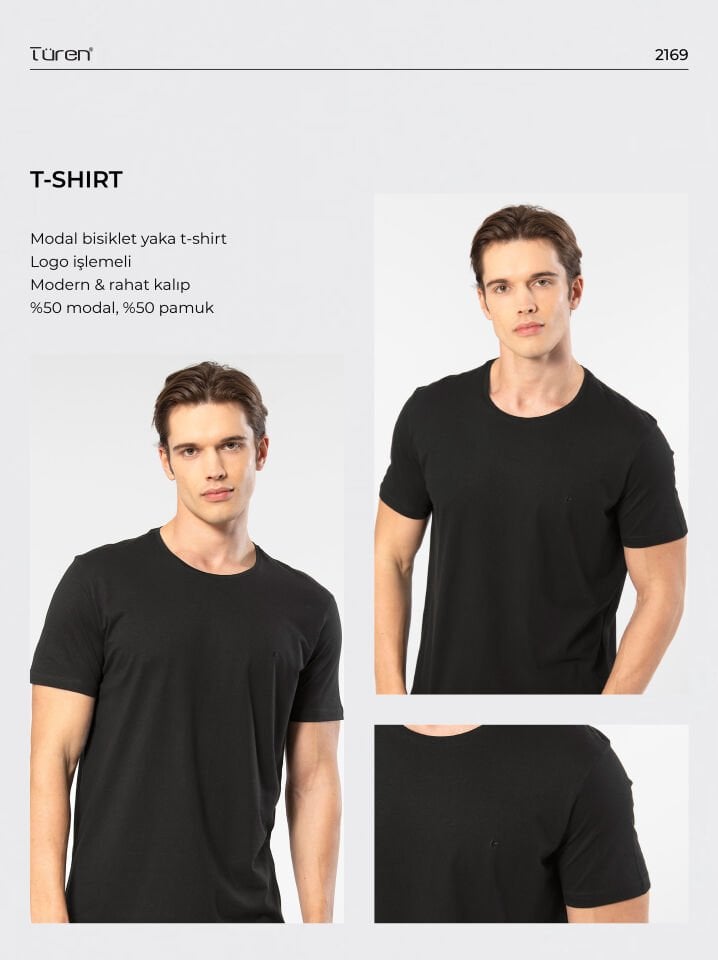 Cacharel Erkek Bisiklet Yaka T-Shirt