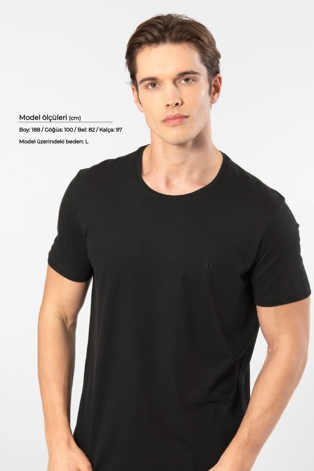 Cacharel Erkek Bisiklet Yaka T-Shirt