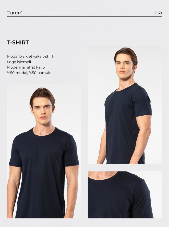 Cacharel Erkek Bisiklet Yaka T-Shirt